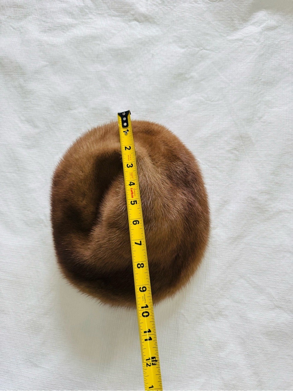 Eaton Natural Brown Fur Hat with Gold-Trim Label - Picture 7 of 8